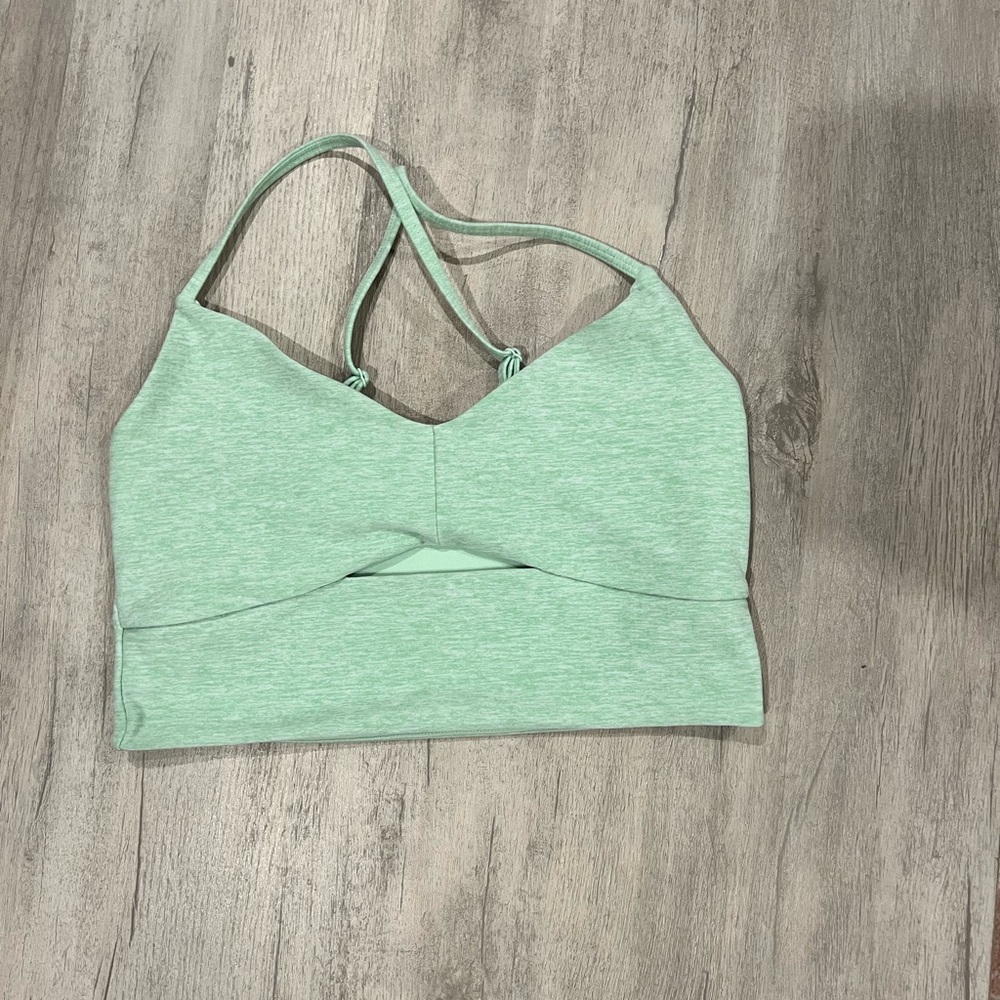 Light Green alo yoga Women's Sports Bra